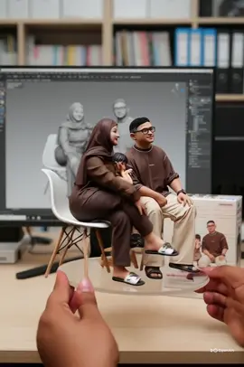 Tutor miniatur bergerak : buka openart, daftar ( ikuti aja langkahnya tinggal daftar pake akun googe kita) unduh gambar AI yg udh kita edit sebelumnya di gemini dan masukan promptnya OpenArt Prompt: There are two hands lifting the statue while turning it left and right after putting it back down. silahkan copypaste promptnya dan tunggu sampai video muncul. selamat mencoba 😊😊😊 #semuaorang #miniature #fypviral 