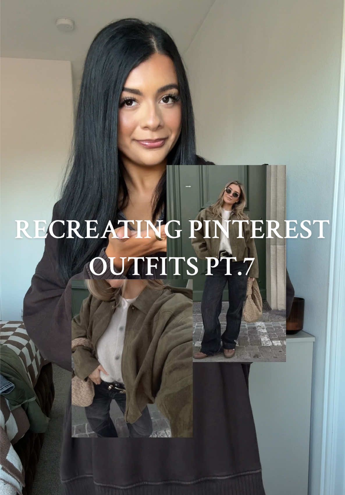 OLIVE GREEN JACKETS ARE SO IN FOR FALL! I’m so in love with this color and fit! I love creating Pinterest outfits with fun pieces like this!!  Recreating Pinterest Outfits. Pinterest Outfits. Outfit Inspo. #outfitinspo #outfitideas #falloutfits #outfit #pinterestoutfit 