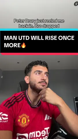 BRO GOT ME CONVINCED WE’RE WINNING IT ALL??😭 #manchesterunited #manutd #PremierLeague #peterdrury #footballtiktok 