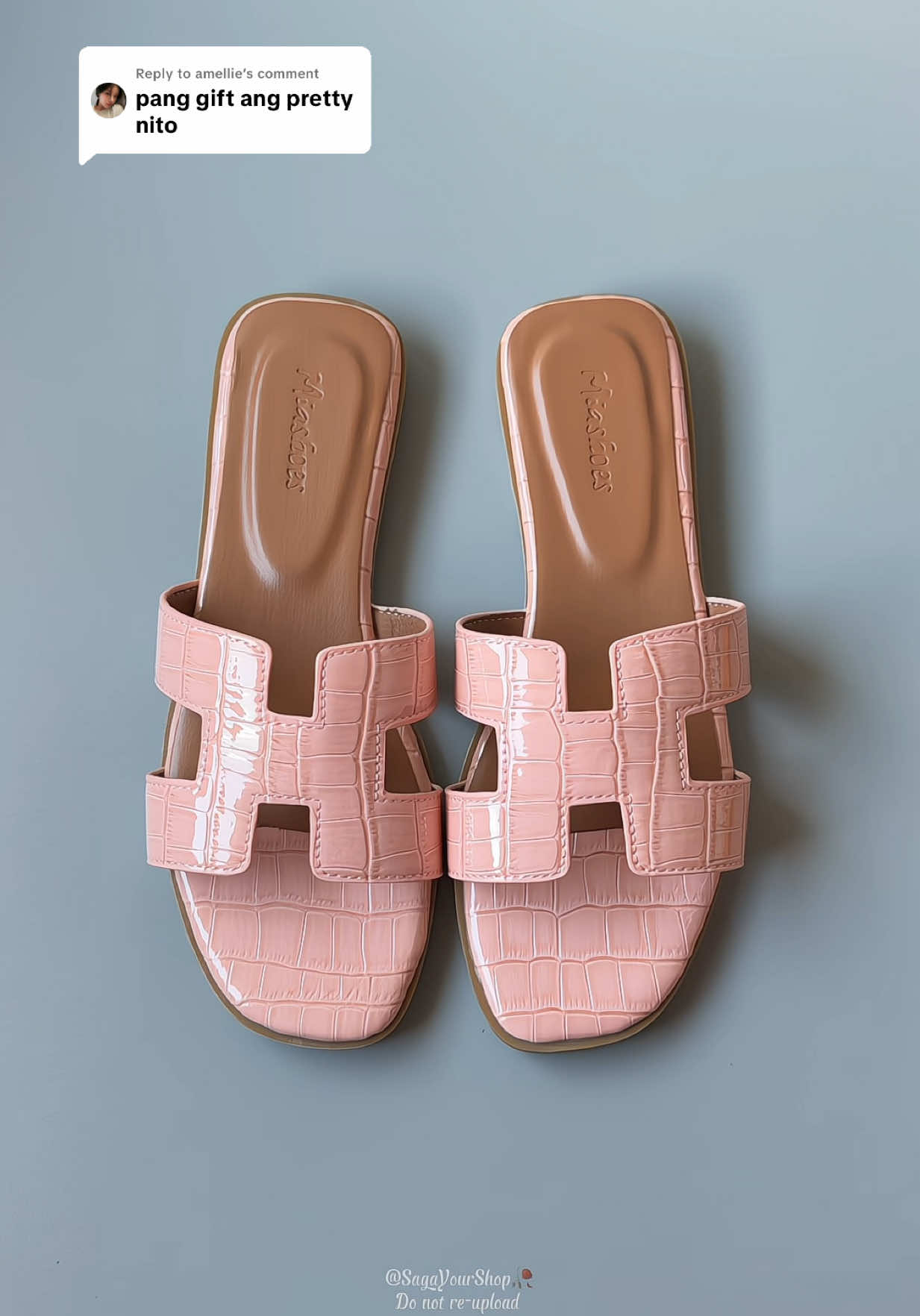 Replying to @amellie yes ang pretty nito po💗🌷#flatsandals #sandal  #sandalsforwomen #leathersandals #womensandals 