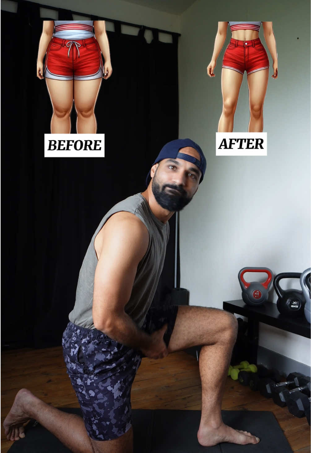 Thighs workout at home🥵 , 4 Rounds  40 Seconds / work 20 Seconds / rest 1 minute rest between rounds  , Save&share for more daily workouts 💪 , #thighs #homeworkout #Fitness #motivation #explore 