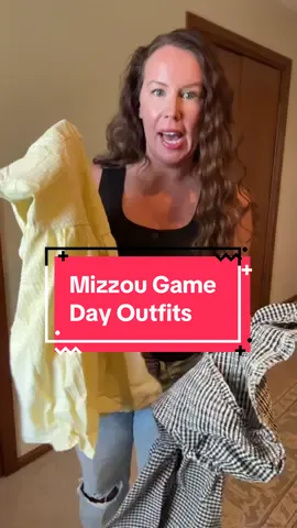 Mizzou Game Day outfit try-on! Which one should I wear to watch the Tigers beat kU?? #mizzoufootball #secfootball #collegegameday #beatkansas 