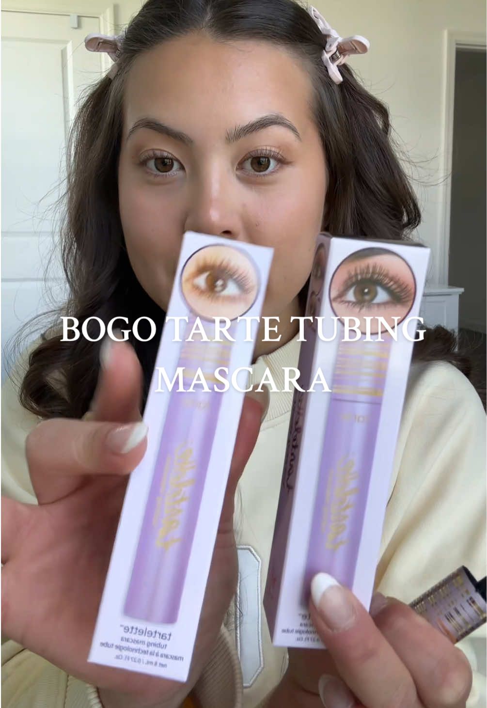 free mascara? Yes pls!!💜 #tartecosmetics #tartetubingmascara #tubingmascara #mascara #tartebundle @tarte cosmetics 