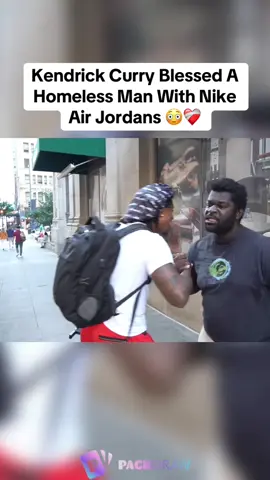 Kendrick Curry Blessed A Homeless Man With Nike Air Jordans 😳❤️‍🩹 #kickstreaming 