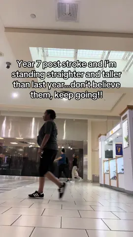 Until now, I was kinda leaning forward when I walked because on the weakness in my hip. This week I noticed that I’m standing straighter when I walk, more than I have since my stroke 7 years ago especially during long distances… Wow! This is a big deal for me !  Stay in encouraged! God is good, keep going! #strokesurvivor  #strokerecovery  #physicaltherapy  #strokerehab