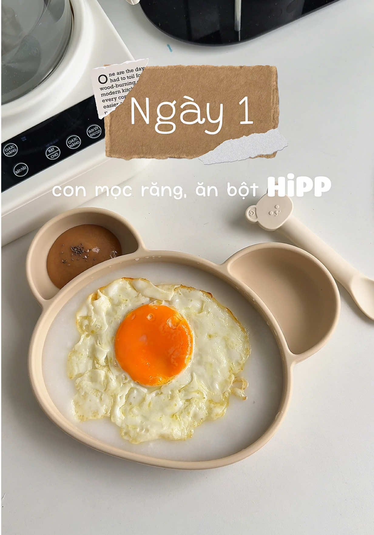 NGÀY 1: Seri 7 ngày con ăn bột HiPP trong những ngày mọc răng nè #xuhuong #hipp #hipporganic #botandamhipporganic  #andam