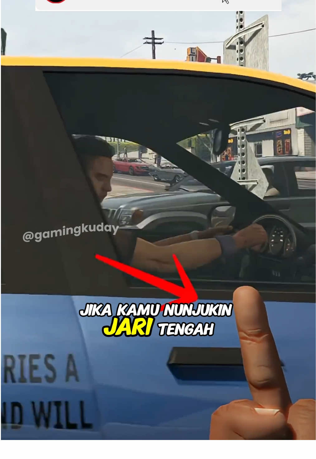 Apa jadinya jika kamu nunjukin jari tengah disetiap game GTA ?kira kira gimana ya coba deh tonton sampai abis, sudah itu komen dong guysss #gta5 #gta #gtav #gta5online #gta5clips 