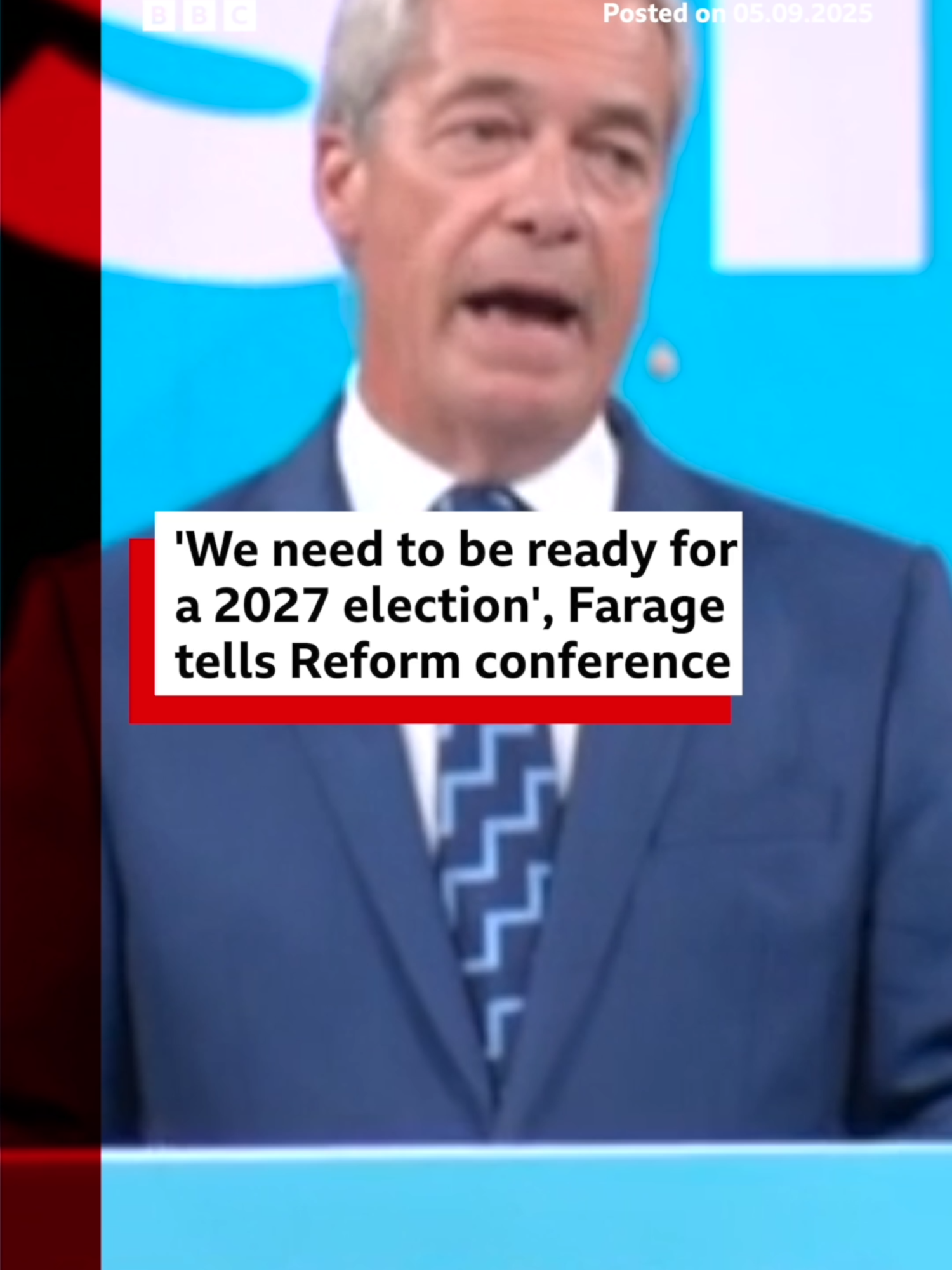 Reform UK leader Nigel Farage said he thinks there is 