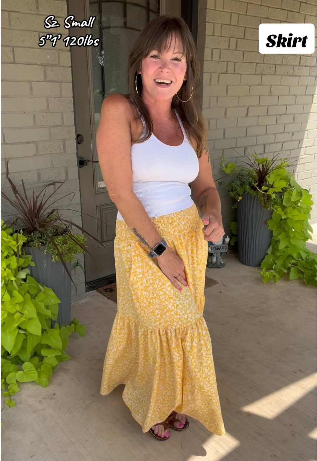 Floral maxi skirt #tiktokshop #falldealsforyou #skirt 