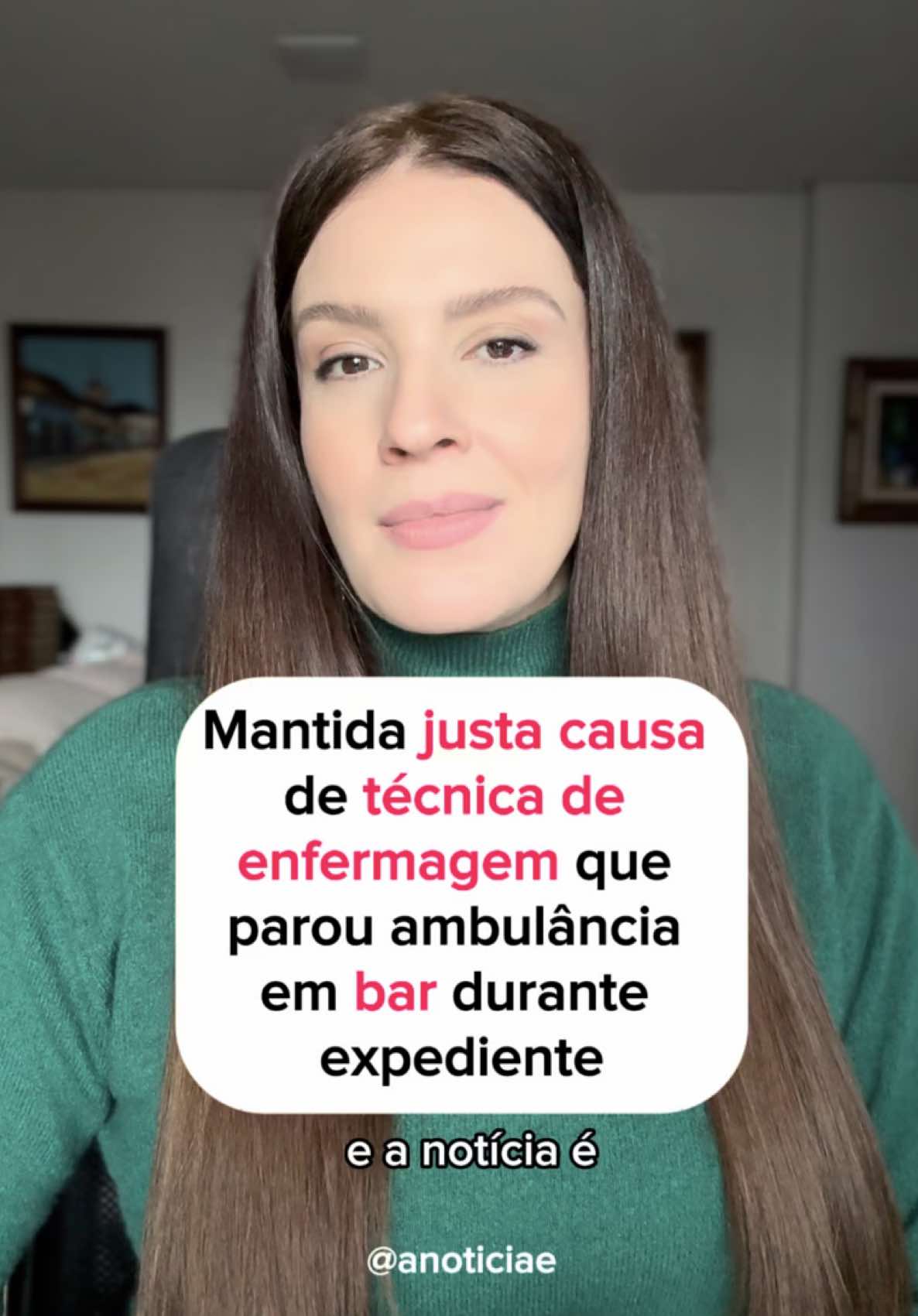 Mantida justa causa de técnica de enfermagem que parou ambulância em bar durante expediente. Fonte: Migalhas 👆🏻👌🏻✋🏻👎🏻🫰🏻👍🏻