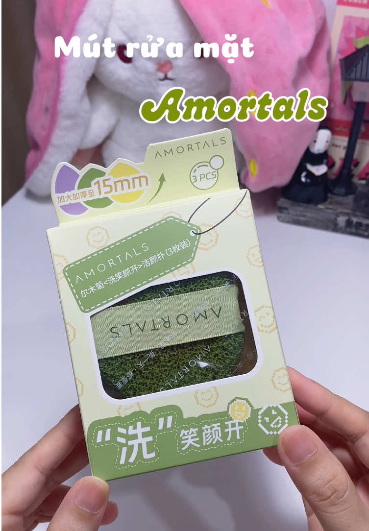 Mút rửa mặt Amortals được chị HannahOlala khen nè #amortals #chamsocda #ruamat #Amortalmega9.9 #botbienruamat 