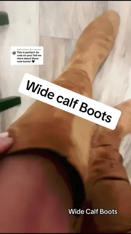 Replying to @Dawn 🌿 these boots are made for walking great if you have white calves#widecalfboots #widecalf #boots#suedeboots #comfyboots 