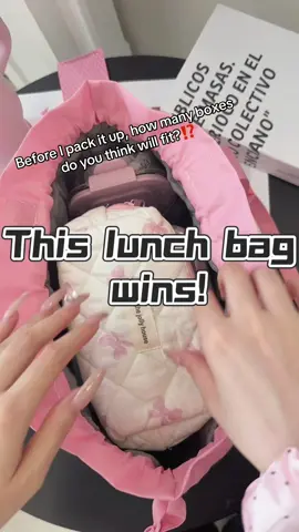 Do you think it’s one, two, or even three containers?🎧#lunchbag #lunchboxideas #lunch #mexsbag #fypツ 
