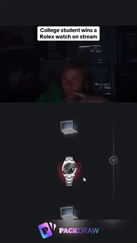 College student wins a Rolex watch on stream #kickstreaming 