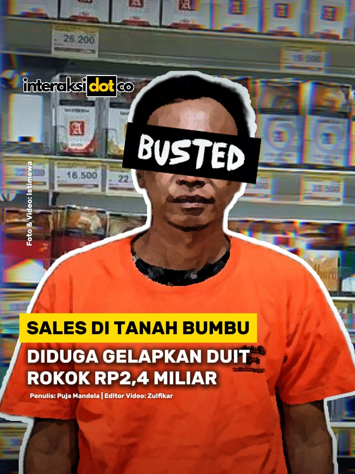 🚔 Sales rokok dibekuk polisi! Seorang pria asal Banjarbaru ditangkap setelah tak menyetorkan uang setoran rokok senilai Rp2,4 miliar. Pelaku diamankan di Jalan Tingang XVII, Palangka Raya, pada Rabu (3/9) malam pukul 20.00 Wita. Penangkapan dilakukan Polsek Simpang Empat dengan bantuan Resmob Polda Kalteng.