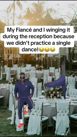 As long as we have a good time, that’s alright!😂😂😂 #weddingday #weddingtok #reception #bride #groom 