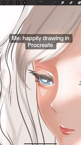 Creativity stopped by layers #fyp #oc #art #procreate #anime 