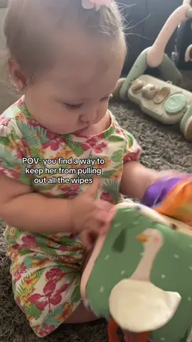 This Montessori tissue box is a baby must have! 10/10 better than picking wipes off the floor for the 87th time! 😂 she’s busy, she’s learning, we love it. #momwin #montessori #ttshop #tiktokshopfinds #tiktokshop 