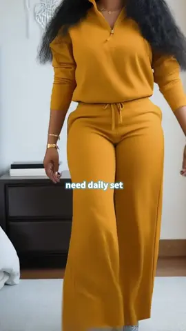 #twopieceset #top #longsleeve #widelegtrousers #falloutfit