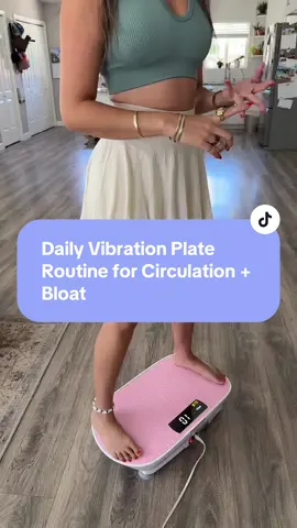 The vibration plate is my go-to for supporting circulation, lymphatic flow, and that post-sleep puffiness. It’s low-impact, calming, and part of my slow wellness mornings now — no intense workouts, just internal support. Vibration plate.  Vibration plate workouts.   #vibrationplate #bloatingrelief #tiktokshopblackfriday 