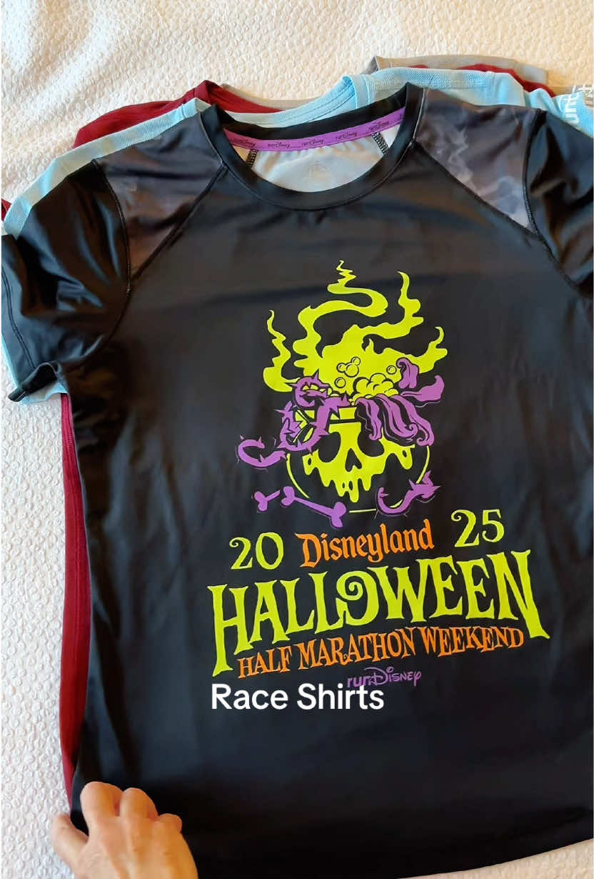 SO just a little sneak peak at the race shirts 🤩 #rundisney #disneyland #halfmarathon 