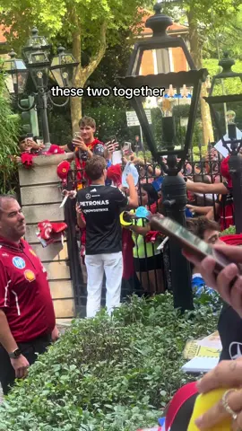 charles and george 🙏🏻💙 #charlesleclerc #georgerussell #hoteldelaville #monzagp #fyp @ferrari @Formula 1 @Charles Leclerc 