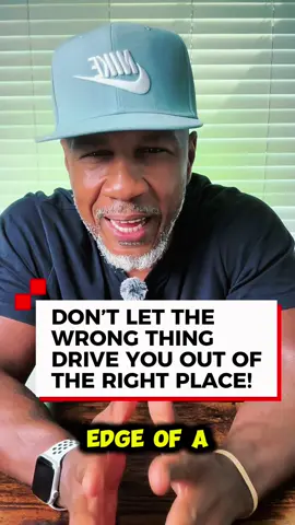 Don’t let the wrong thing drive you out of the right place. Too often, it’s not the big storms that move us, but the subtle frustrations, disappointments, and offenses that sneak in.  The enemy knows if he can distract us, he can derail us. But when God has placed you somewhere—whether in a season, a relationship, a calling, or a position—that’s where His blessing flows.  Don’t let temporary feelings push you out of permanent purpose. Stay planted, stay faithful, and watch how God works all things together for your good.