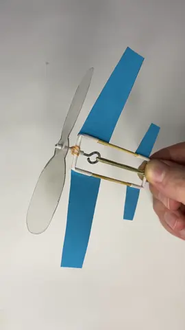 Airplane with a propeller 😍 #DIY #craft 