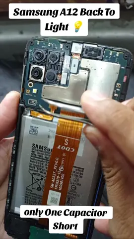 Samsung A12 Backlight Repair 💡❤️#mobilerepairing #samsung #foryoupage❤️❤️ #iphone #nokia 