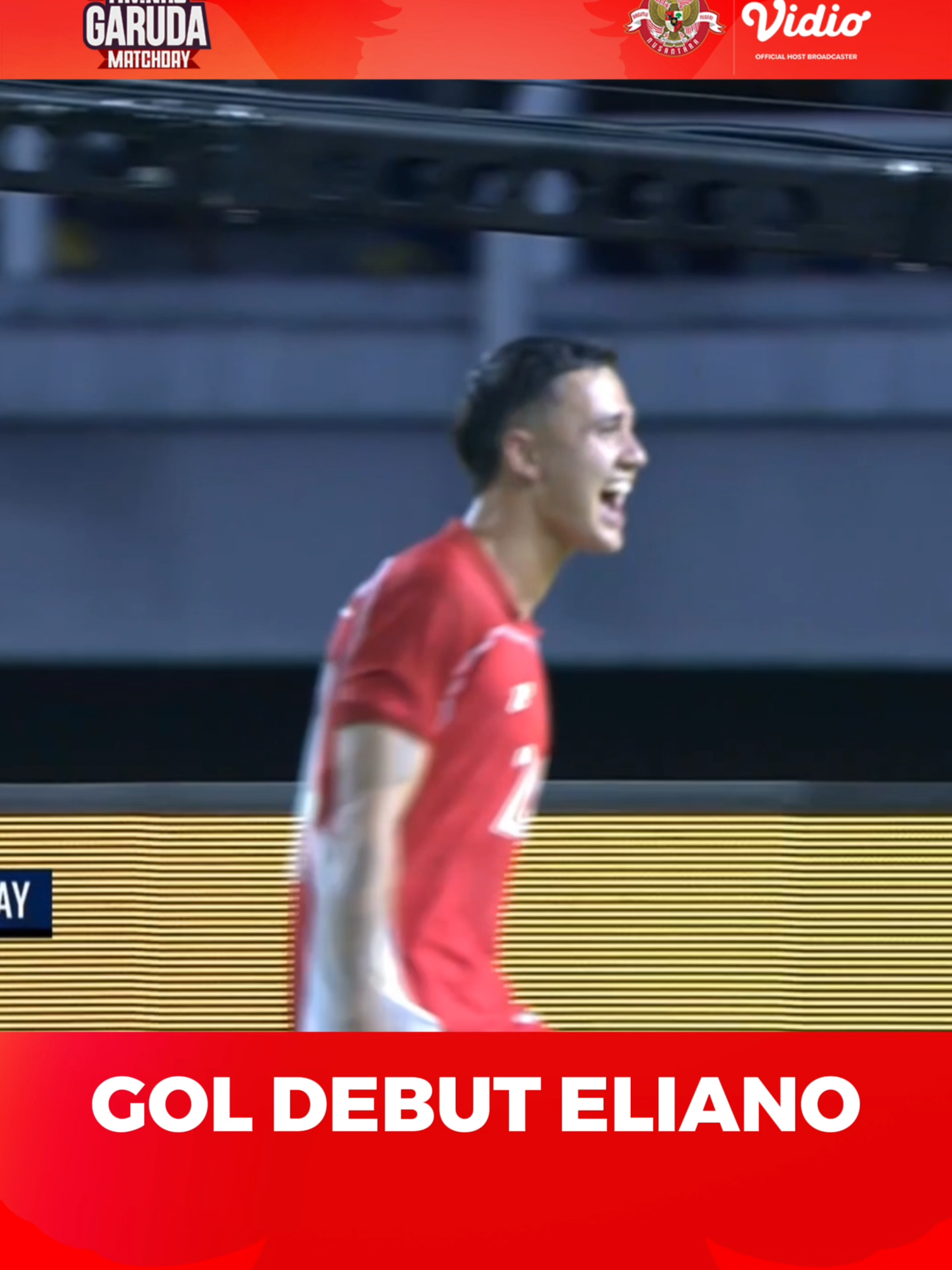 Pecah telur! Eliano Reijnders mencetak gol perdana untuk timnas Indonesia 🇮🇩⚽️ Menunggu ucapan selamat dari abangnya 😁