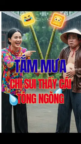 Bà sui và ông sui cùng đứng nhìn trời mưa, bất ngờ nhắc lại kỷ niệm hồi nhỏ với 