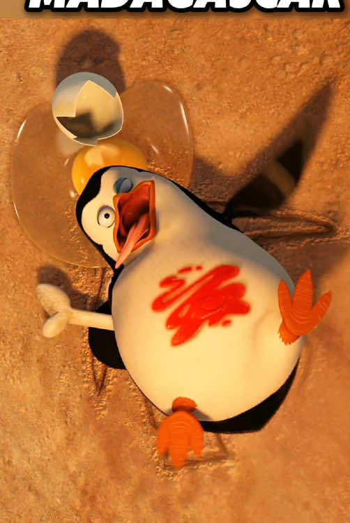 The penguins slathered themselves in ketchup,they disguised themselves as a car accident acene. #fyp #foryourpage #usa #tiktok #madagascar 