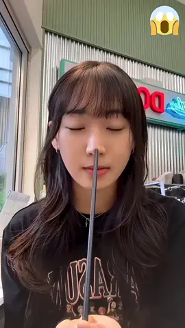 Stick Though Nose Amazing Magic Trick Exposed 👈😱👍 6/9/2025 #viral #trending #tricks #stick #nose 