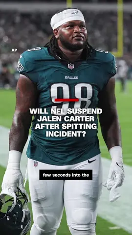 Eagles star lineman Jalen Carter was ejected for unsportsmanlike conduct just six seconds into the new season after he appeared to spit on Dallas Cowboys quarterback Dak Prescott. #CNN #News 