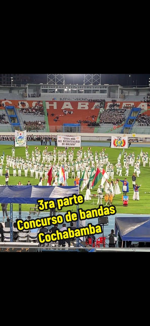 3ra parte. Concurso de bandas Cochabamba 2025 🇧🇴💚🤍CNC💚🤍🇧🇴 #colegiocalama💚🤍 #bandasestudiantilesbolivia #quillacollo 