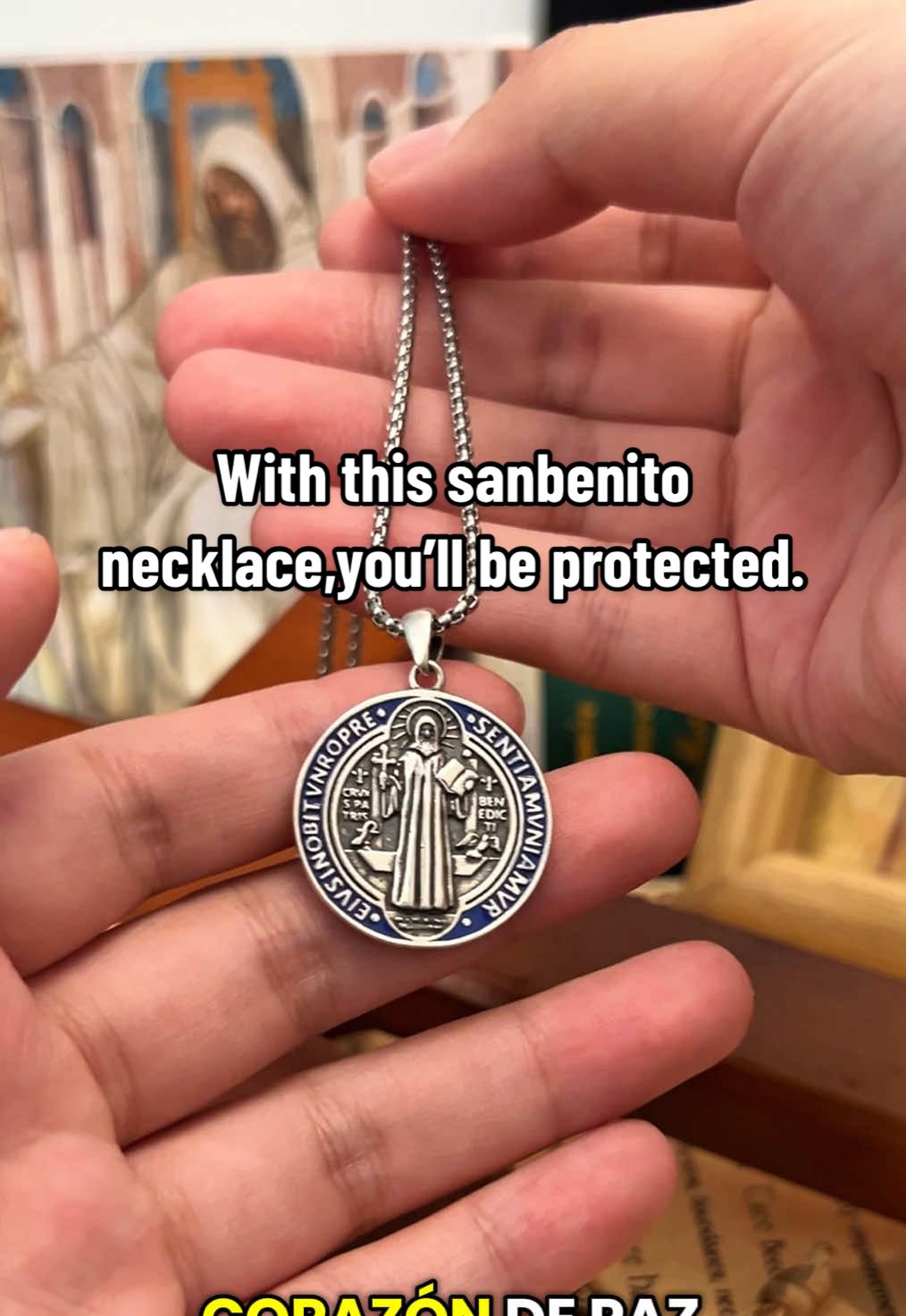 St.Benedict: The Saint the Devil Couldn’t Double.#sanbenito #925silverjewelry #faith #god #amen @Eudora Jewelry US 