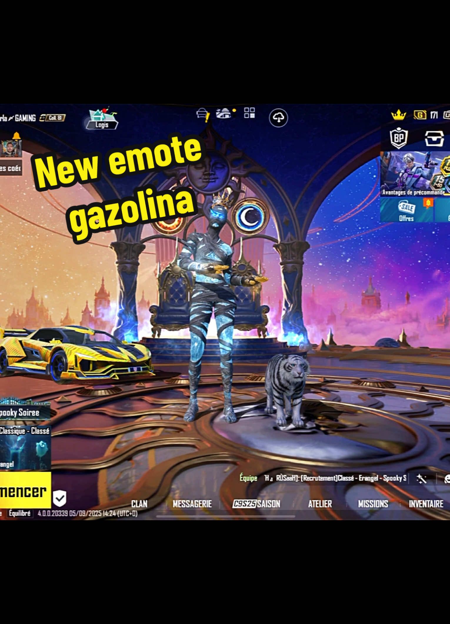 Nouvelle emote gazolina  #pubgmobile #pubgmnextstarprogram #pubgmobilec9s26