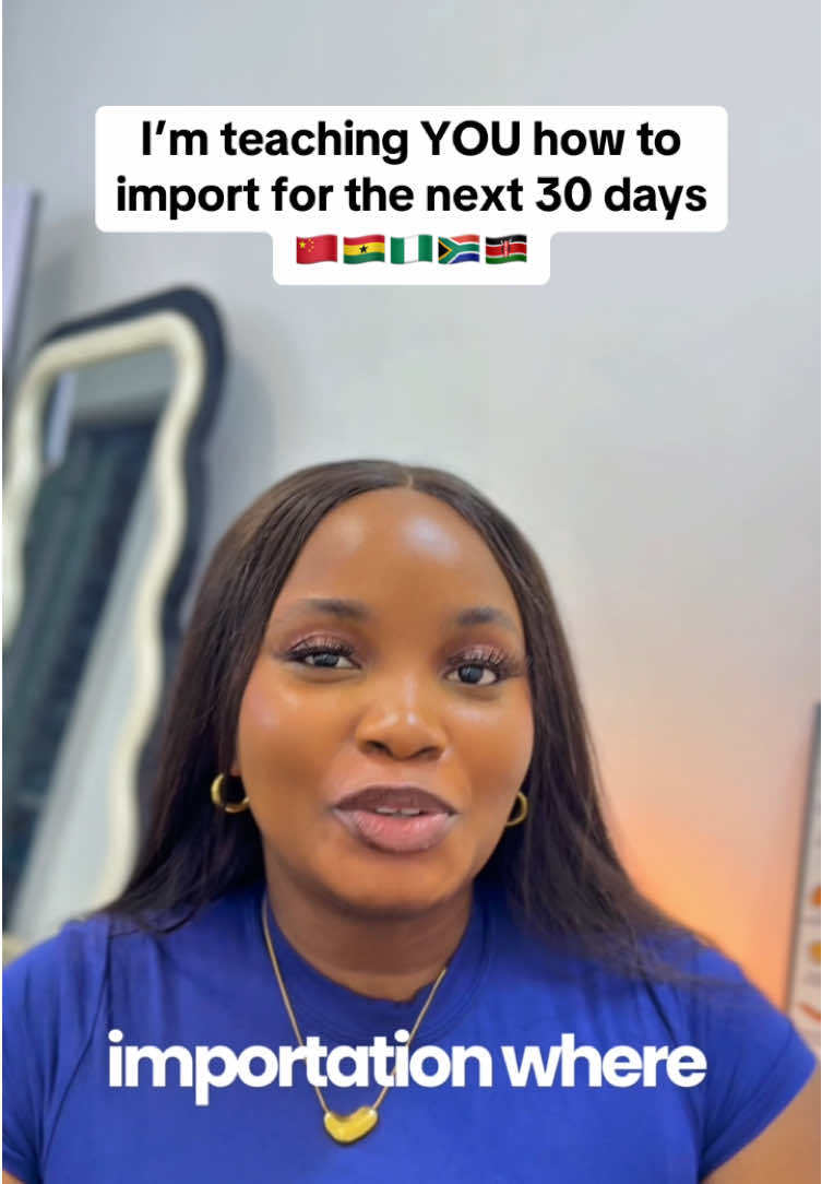 I’m teaching YOU how to import in 30 days. This daily series will guide you step by step, whether you’re completely new to importing or looking to scale your business. For anyone coming across this page for the first time; welcome to ImportAfrica. We are a procurement and sourcing agency based in Nigeria and China, dedicated to making importing safe, transparent, and stress free for businesses across Africa and beyond. Here’s what we do for our clients: • Supplier sourcing and verification • Secure RMB exchange and payments • Private labeling and branding support • Consolidation, inspection, and quality checks • Manufacturing and production guidance • Consultation, trainings, and business registration support • Shipping directly to your country Our goal is to help you focus on growing your business while we handle the heavy lifting. If you want to learn directly from us, we’re hosting a live class this November. Spaces are limited, so you can join the waitlist through our bio. This series is just the beginning. Follow along daily and by Day 30, you’ll understand importing the right way. #ImportAfrica #chinaimportation #sourcingagency #businessgrowth #alibaba     