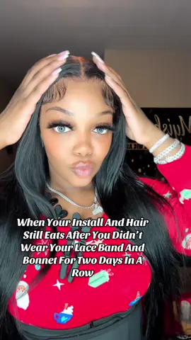 POV: Your lace and hair is from @Myisha Luxe Presents and it’s still eating after 2 days, just a few minor things I can tweak 😌🔥#TheLuxeBeautyUniverse #HairTok #LaceSlay #WigInstall #BeautyRevamp 