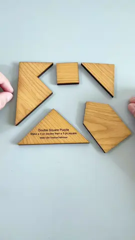 How do you use these five pieces to construct a square?#puzzle #iqtest 