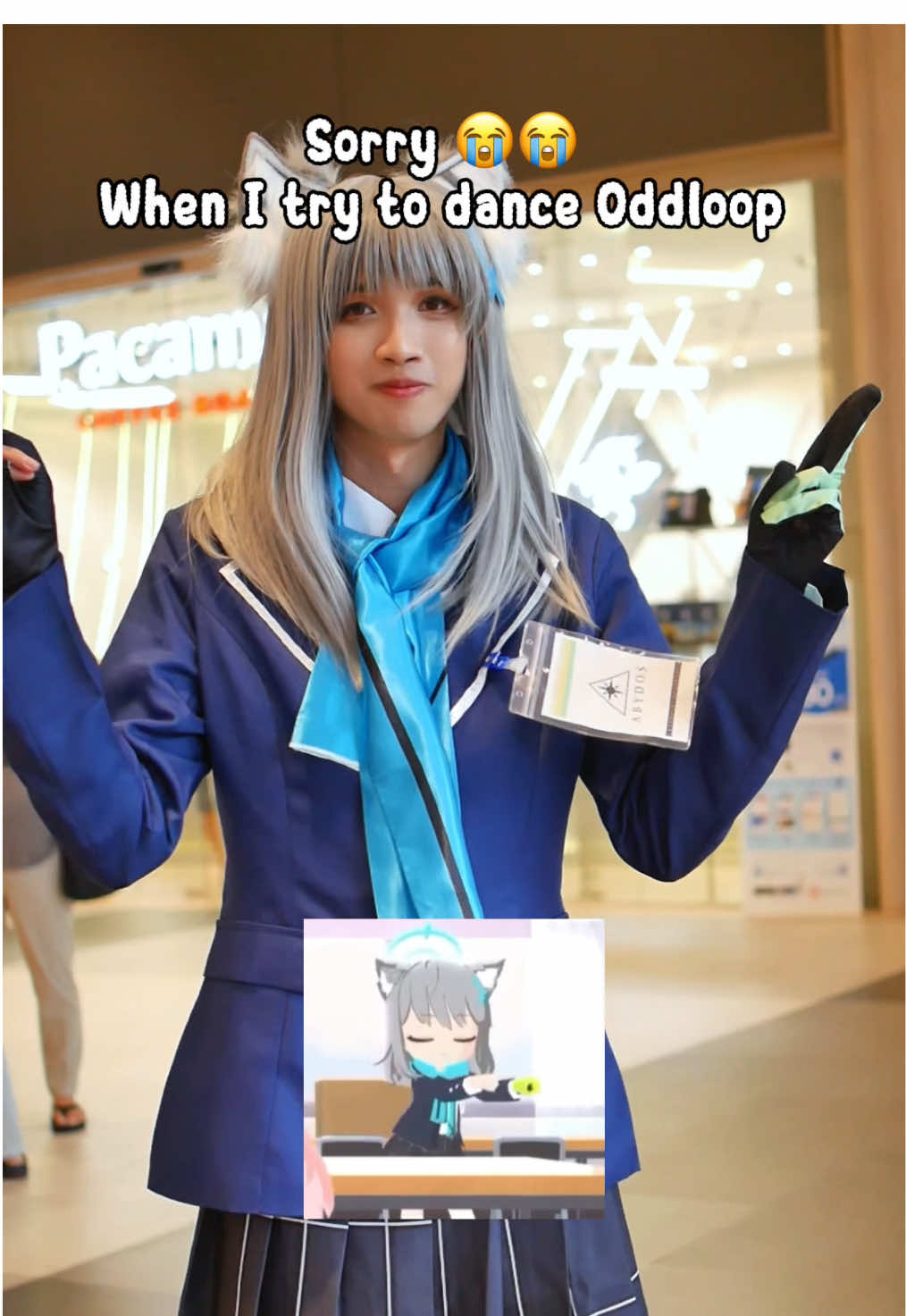 Oddloop Shiroko 😭😭#bluearchive #shiroko #cosplay 