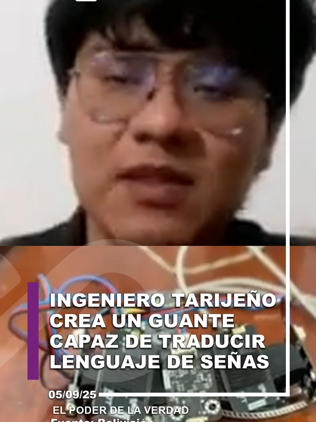 🧤🗣️Ingeniero tarijeño creó guante que traduce lenguaje de señas a voz en tiempo real🌐 #innovaciónboliviana #lenguajedeseñas #inclusión #orgulloboliviano #bolivia🇧🇴