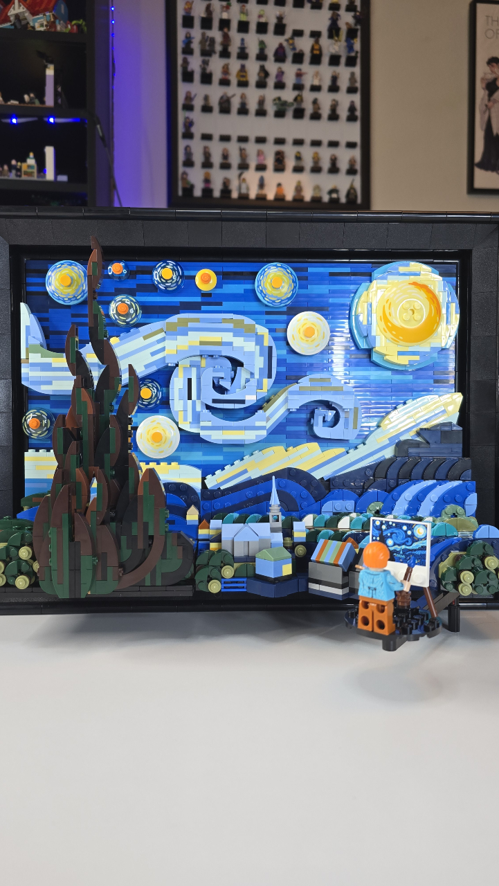 🎨✨ One of the most iconic paintings in the world—now in LEGO form! Today we’re building The Starry Night, a stunning 3D tribute to Van Gogh’s masterpiece! 🌙🧱 🔥 Available now, this LEGO Ideas set uses innovative building techniques to capture Van Gogh’s swirling brushstrokes. Hang it on the wall or display it freestanding—and don’t miss the Vincent van Gogh minifigure with his paintbrush, palette, and easel! It’s art, it’s bricks, it’s beautiful. 🖌️🖼️ Would you hang this in your home or studio? Let us know in the comments! And don’t forget—you can Accio to the magic portal and pick one up from @LEGO! #LegoStarryNight #VanGoghLego #LegoArt #LEGOIdeas #MoMAInspired