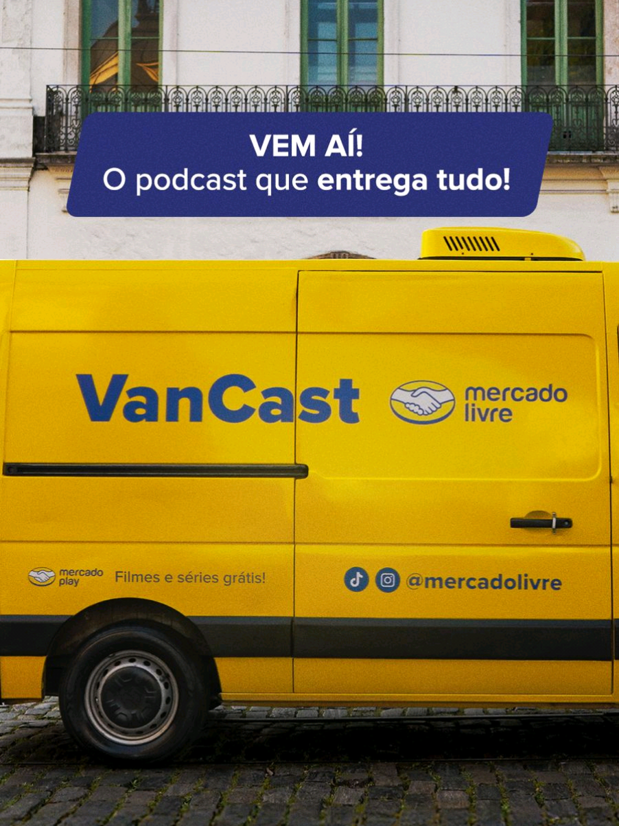 Se você também está ansioso(a) por essa estreia, levanta a mão! 🙋🏻 A @Daniellediz e o @Daniel Braune  já estão revelando alguns spoilers sobre os próximos convidados do Vancast, o podcast que entrega tudo! #DescriçãoDaImagem  Os apresentadores começam a conversa falando sobre “spoilers” dos próximos episódios. Uma cartela com o logo “Vancast Mercado Livre” entra em tela e sai em seguida com um efeito de deslize. A conversa volta para os dois apresentadores. Ao final, uma cartela amarela apresenta o texto “Quer ver mais? Assista os episódios completos no Mercado Play. Em breve no APP do Mercado Livre ou na sua Smart TV”. #VancastMercadoLivre 