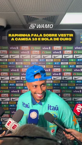 RAPHINHA FALA SOBRE VESTIR A CAMISA 10. #selecaobrasileira #selecao #brasil #raphinha 