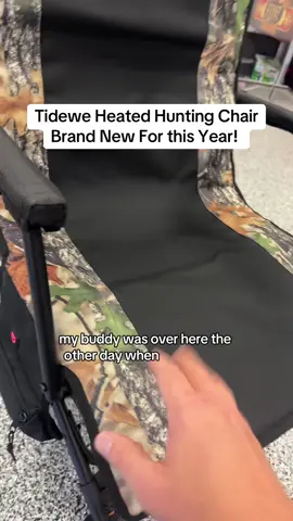 Tidewe Heated Hunting Chair with 360 Silent Swivel #tidewe #huntingtiktok #huntingblind #deerhunting #heatedchair 