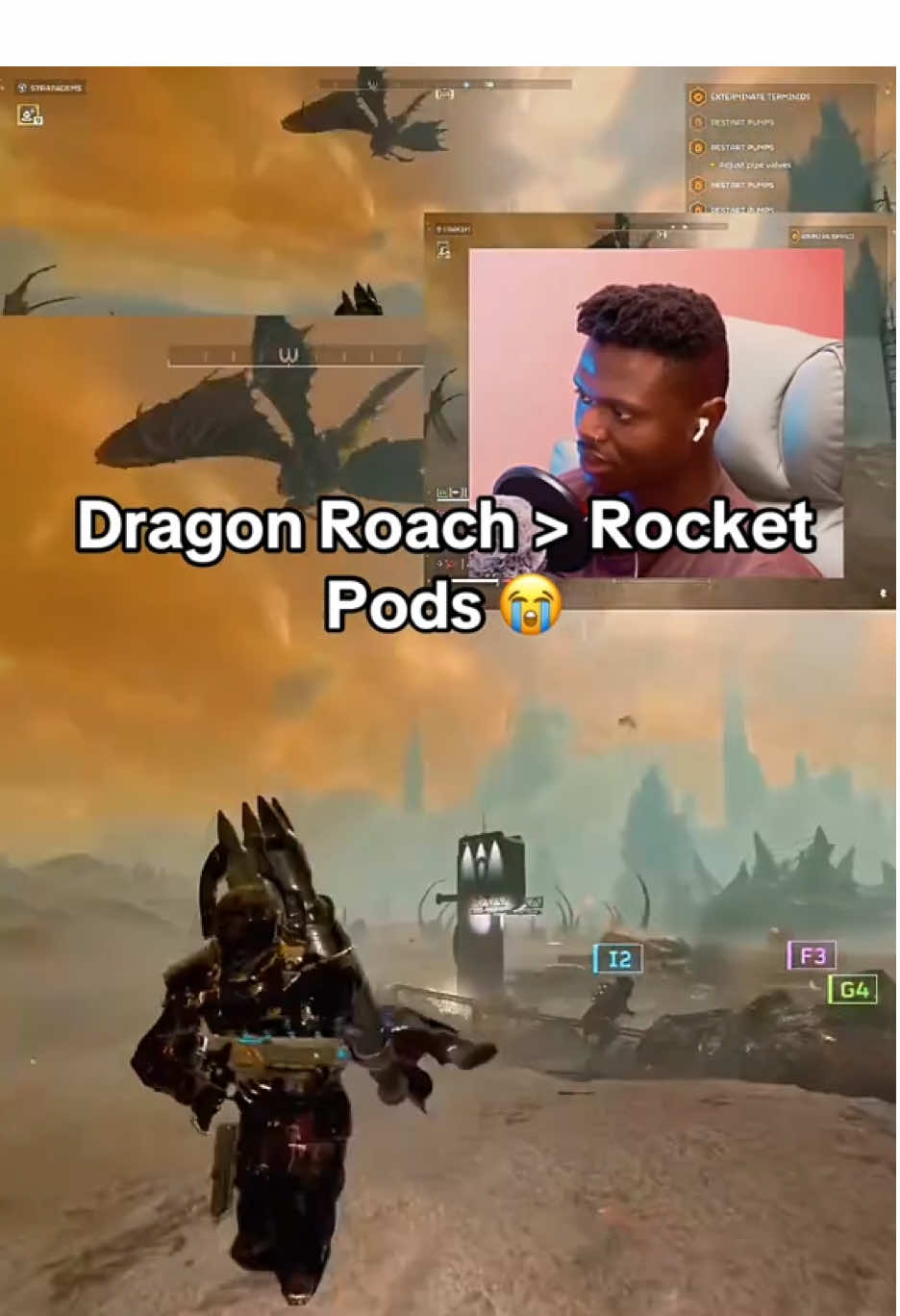 Nice Dragon 🥴😅 #helldivers2  #fyp #gaming #tiktokviral  #funnyvideos 