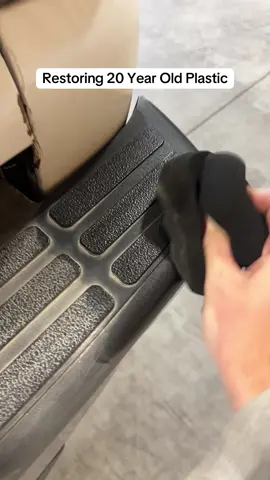 This plastic dressing made my faded bumpers. Look like new again! #legendarycarcare #carcare #plasticrestoration #detailingproducts #cartok 