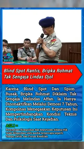 #ComfortSegredos  Kompolnas menyatakan bahwa Bripka Rohmat tak sengaja melindas driver ojol Affan Kurniawan. Sebabnya? Blind spot di rantis Brimob ditambah spion kiri yang rusak membuatnya benar-benar tak melihat korban saat insiden terjadi.Imbasnya: Rohmat dijatuhi sanksi demosi selama tujuh tahun, bukan pemecatan. Kompolnas menegaskan keputusan ini mempertimbangkan kondisi teknis dan psikologis saat kejadian. #viralkan #fyp #fypage #fypシ゚ 