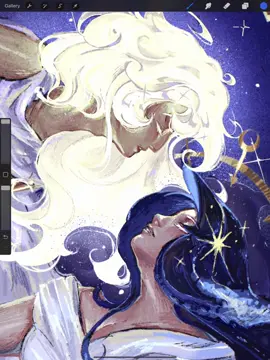 Sea Fairy and Moonlight should just kiss already, but seriously I locked in on this piece all thanks to a cold brew coffee. I starred college 2 weeks ago and I needed time to find my schedule! And I’m already cooking on a silent salt and white lily piece :3 #cookierunkingdom #seafairycookie #moonlightcookie #fanart #crk 